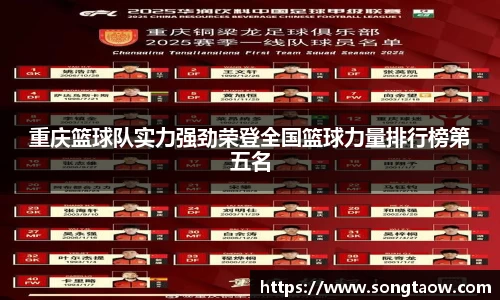 重庆篮球队实力强劲荣登全国篮球力量排行榜第五名