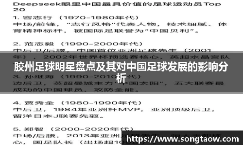 胶州足球明星盘点及其对中国足球发展的影响分析
